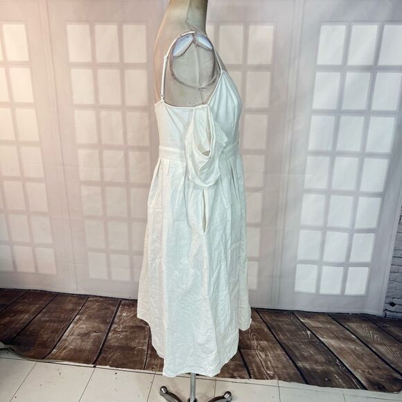 Lulu’s I've Got Love White Off-the-Shoulder Midi Dress size medium - Picture 9 of 15